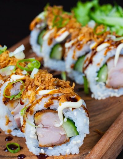 Crispy chicken roll from Wok 24 in Schiedam