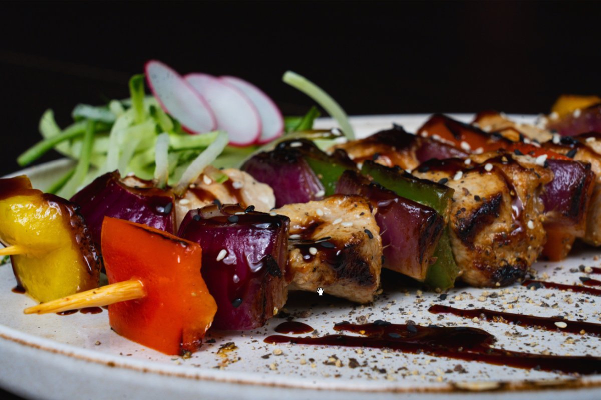 Skewers from the Teppanyaki Grill at Wok 24 Schiedam